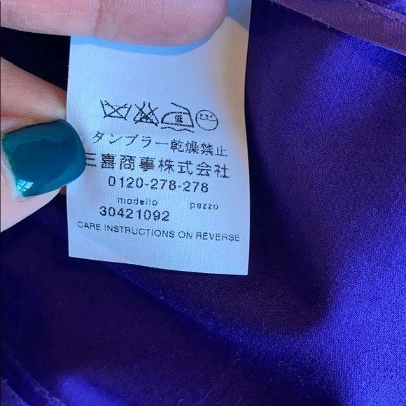 Marella purple blazer size 14 made in Italy - Picture 11 of 12